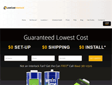 Tablet Screenshot of lowcostinterlock.com